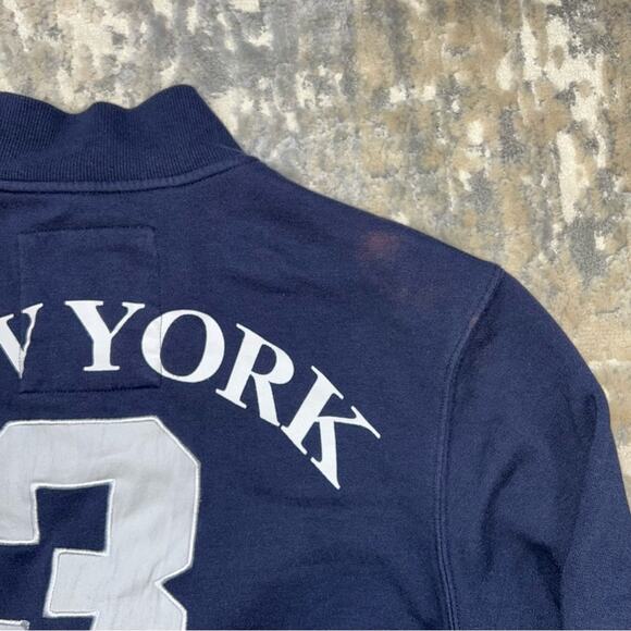 Robin Ruth New York 3 Navy Blue Zip Up Sweatshirt Large - Picture 7 of 8